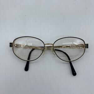 Women's Prescription Gold Color Glasses 56 15